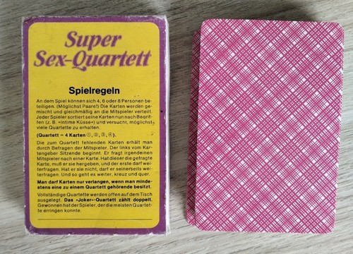Super sex quartett karten - sex-quartett,