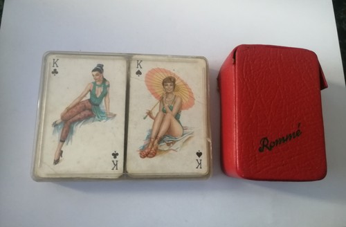Vintage karten rommé pin - vintage, up