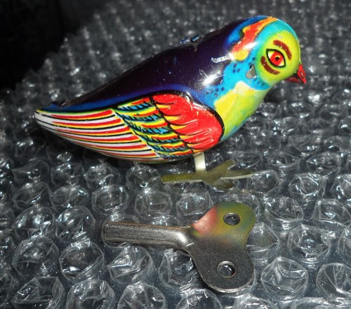 Blechspielzeug vogel alt ca - vogel,